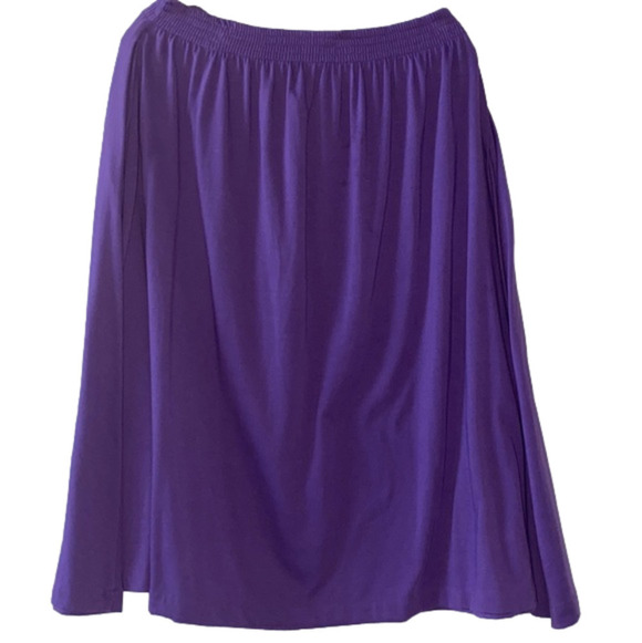 Erika & Company Midi A-Line Flowy Skirt - Picture 2 of 7